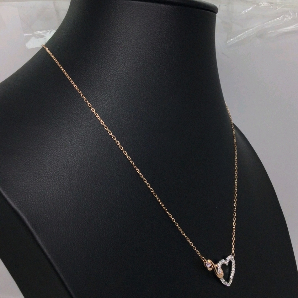 Swarovski Crystal Interlocking Infinity Heart Nec… - image 3